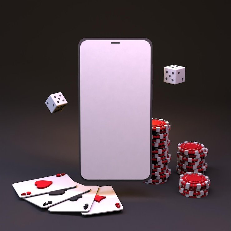 Texas Poker table interface on watitoto 133 mobile app